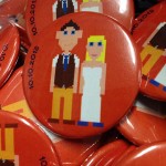 button wedding favors