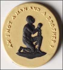 Josiah Wegewood anti-slavery button history