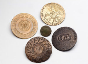 George Washington presidential button history